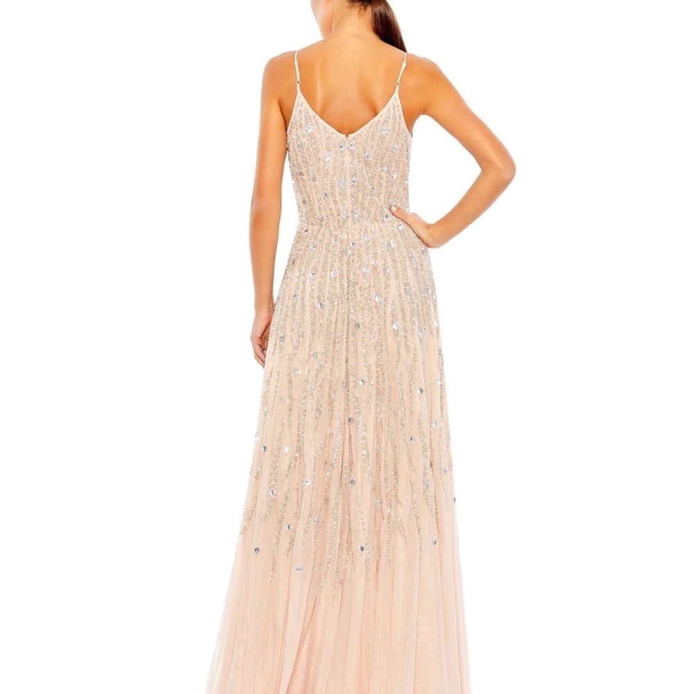 (✔️#39/51/41/46❤️ BNWT Mac Duggal Sequin Tulle sleeveless formal gown - Picture 10 of 16